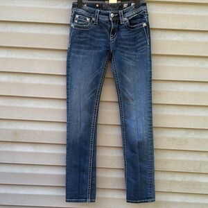Miss Me | Girls Skinny Embellished Denim Jeans size 14
